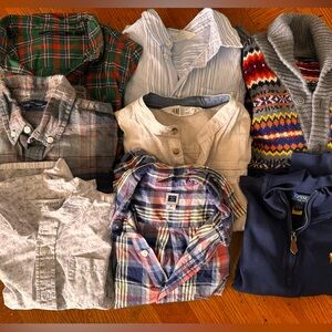 8 boys tops - size 6 - Janie & Jack, Polo, H&M